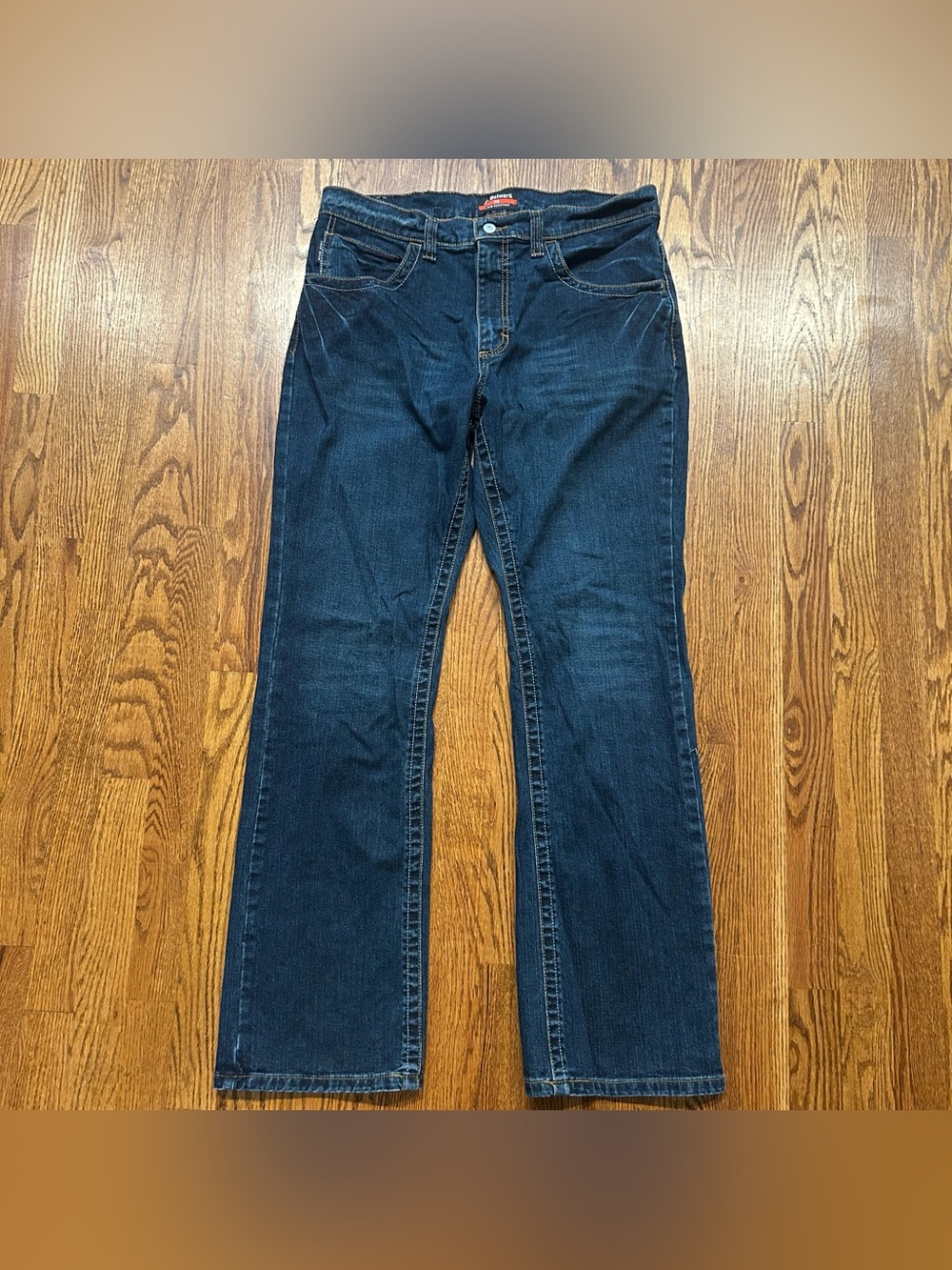 Bulwark Flame Resistant Jeans Mens Size 34x32 Blue Straight Fit Stretch Cat2